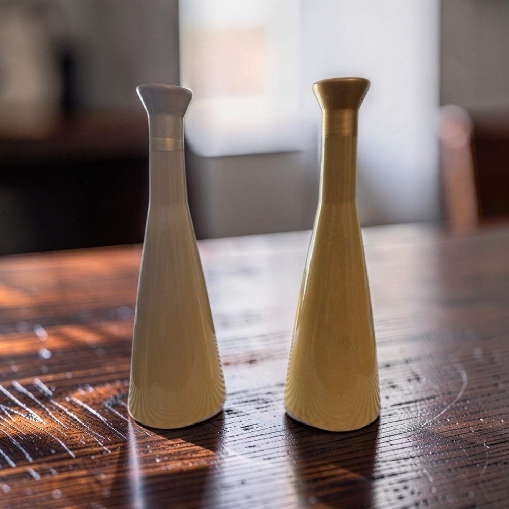 Set of 3 Opalhouse Jungalow Stoneware Candleholder.  